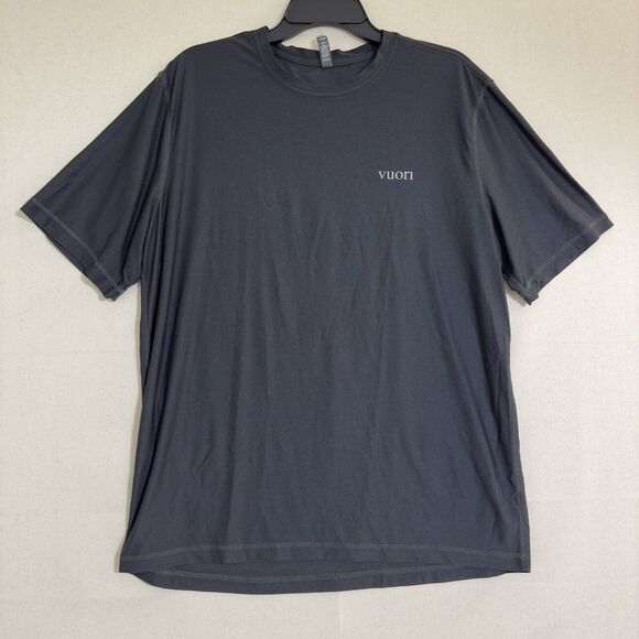 Vuori Short Sleeve Shirt Gray Mens Size X-Large - Picture 1 of 8